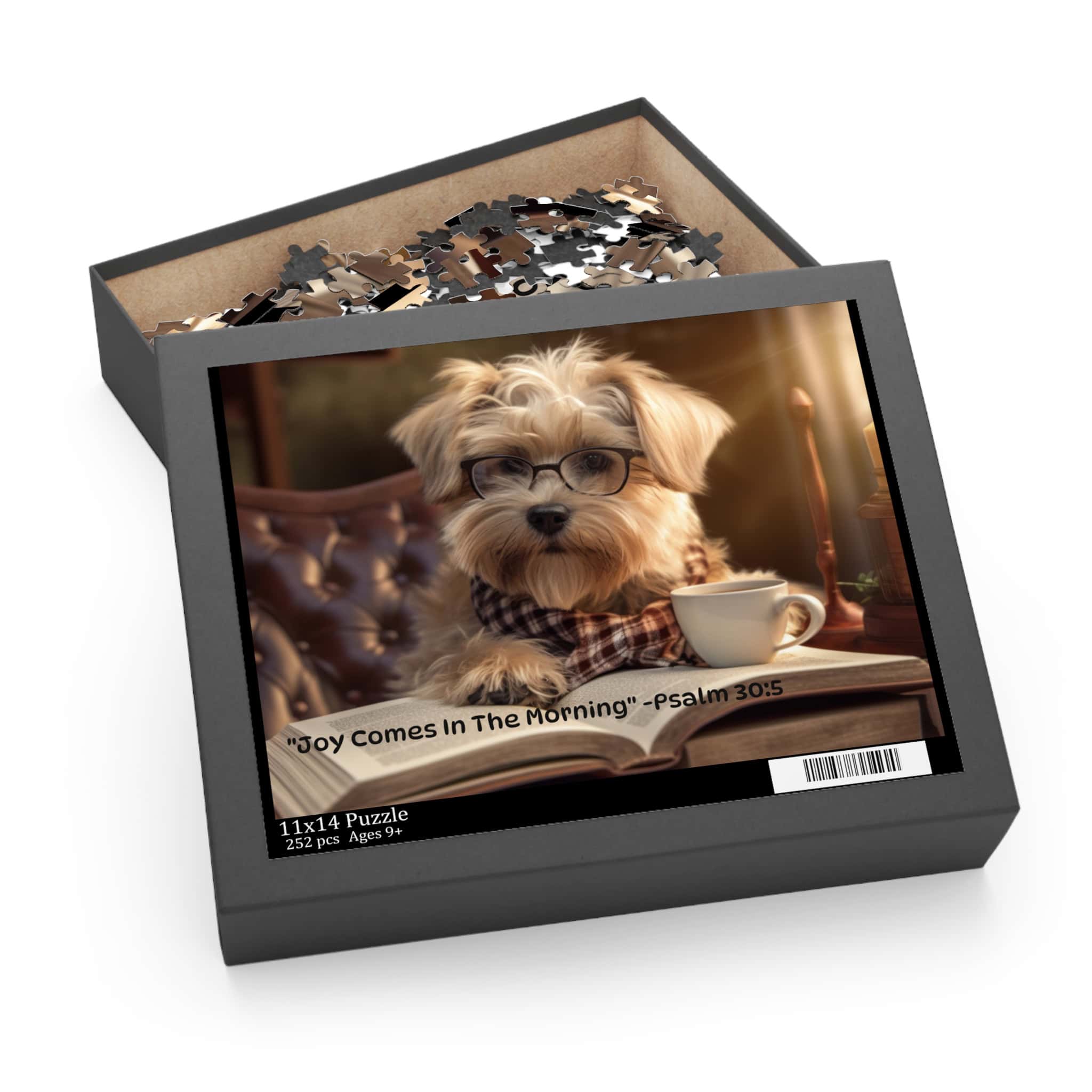 Cozy Dog Scripture Puzzle - 120, 252, 500-Piece | Relaxing Gift for Dog Lovers, Home Decor, Family Fun, Puzzle Night, Coffee Break - Image 5