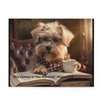 Cozy Dog Scripture Puzzle - 120, 252, 500-Piece | Relaxing Gift for Dog Lovers, Home Decor, Family Fun, Puzzle Night, Coffee Break