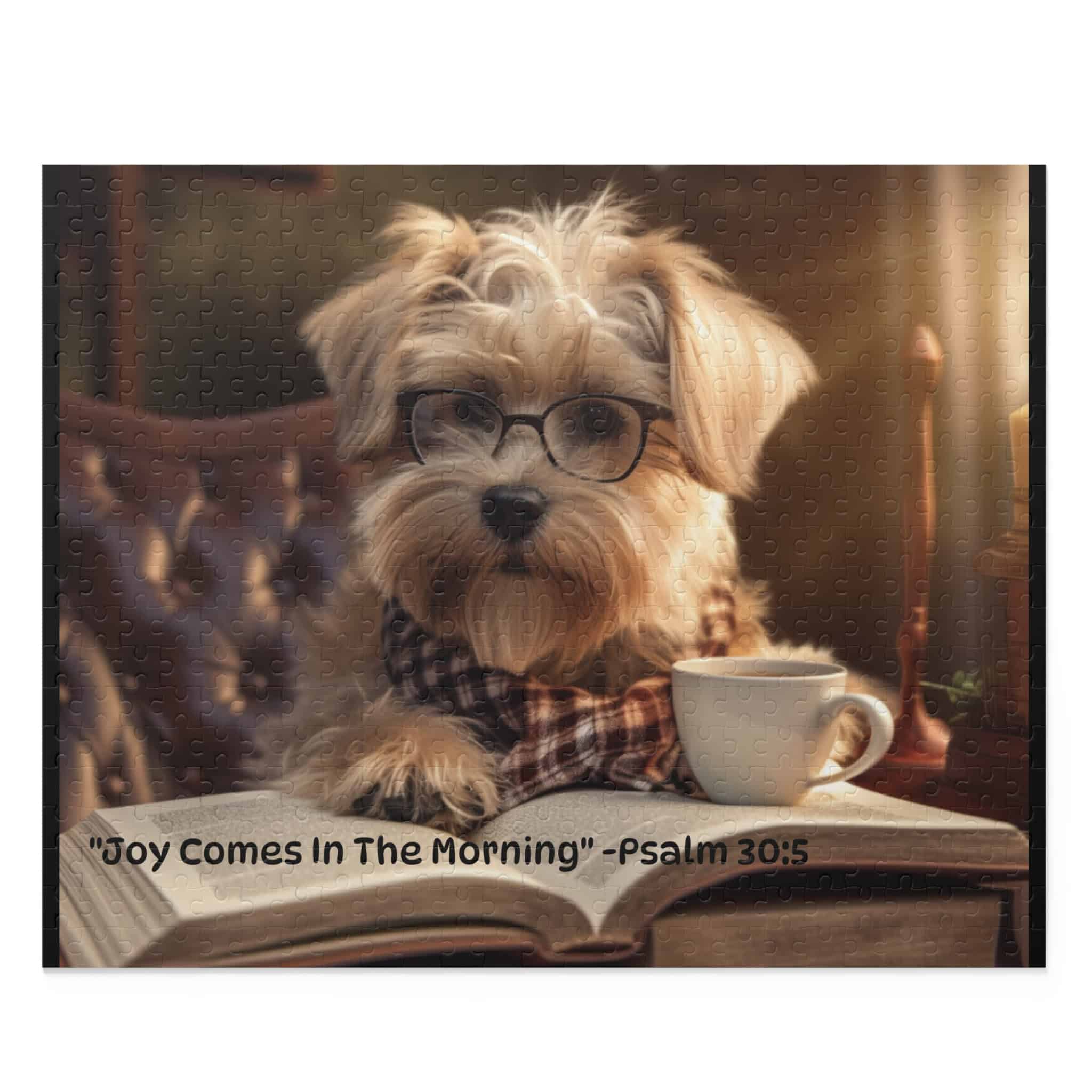 Cozy Dog Scripture Puzzle - 120, 252, 500-Piece | Relaxing Gift for Dog Lovers, Home Decor, Family Fun, Puzzle Night, Coffee Break - Image 3